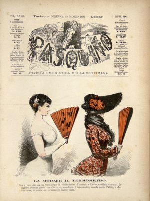 Casimiro Teja, La moda e il termometro , “Pasquino” n. 26, 25 Giugno 1882